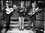 PS-1925 Byrd Moore's Hot Shots--L to R--Moore, Greene, Ashley--c. 1929--Credit Blue Ridge Institute & Museum of Ferrum College